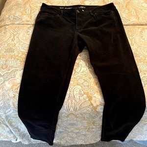 Loft black corduroy skinny pants - size 14